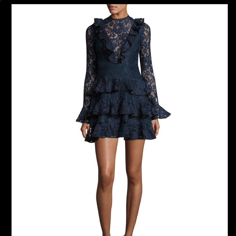 Alexis - Tracie Navy Blue/Black Mini Dress